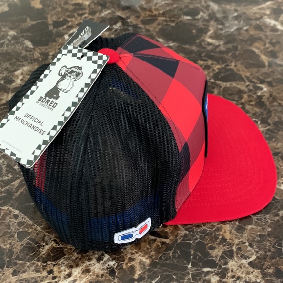 Men’s Capslab Bored Monkey 5 Panels Leopard Mesh Trucker - Picture 6 of 9